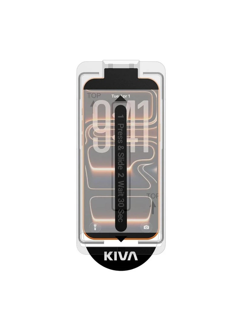 كيفا واقي شاشة Kiva زجاجي شفاف عالي الدقة لهاتف iPhone 17 Pro - Image 2